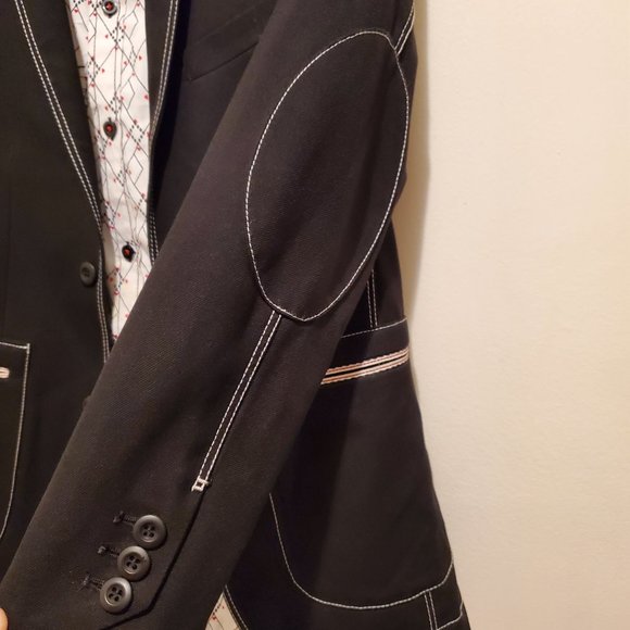 Boys Black James Morgan Blazer Sz 12 and Eighty Eight Long Sleeve Shirt Sz 14 - Picture 4 of 15